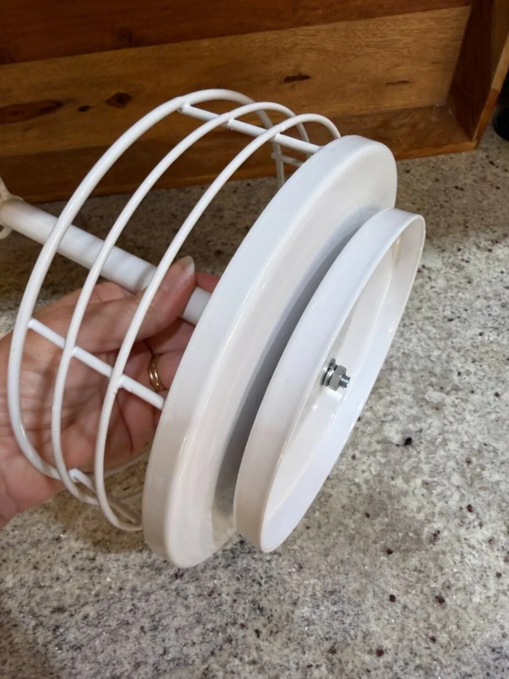 White Condiment Carousel Revolving Serving Piece